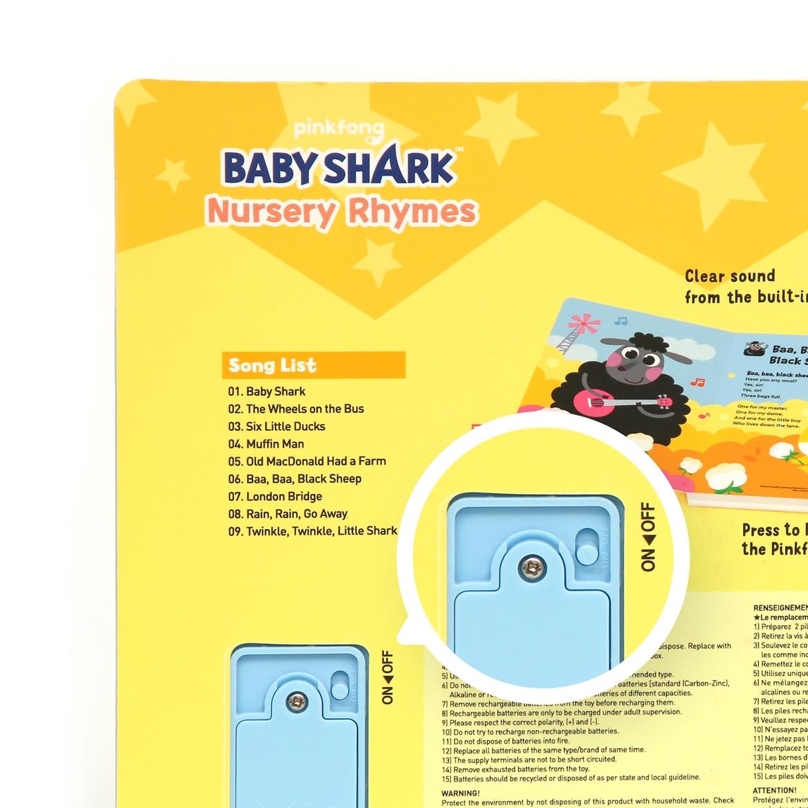 韩国Pinkfong Baby Shark Nursery Rhymes Sound Book-5