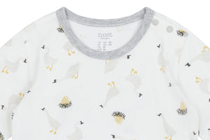 Nest Designs Bamboo Long Sleeve Onesie - The Goose & The Golden egg-5