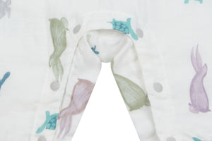 Nest Designs Bamboo Pima Sleeveless Romper - The Tortoise & The Hare-7
