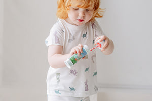 Nest Designs Bamboo Jersey Short Sleeve T-Shirt - The Tortoise & The Hare-3