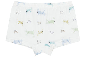 Nest Designs Bamboo Girls Boy Short Underwear (2 Pack) - The Tortoise & The Hare/The Ant & The Grasshopper-3