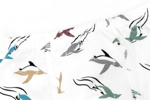 Nest Designs Bamboo Girls Boy Short Underwear (2 Pack) - Penguins-1