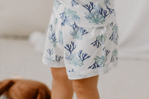 Nest Designs Bamboo Jersey Shorts - Blue Reef-2