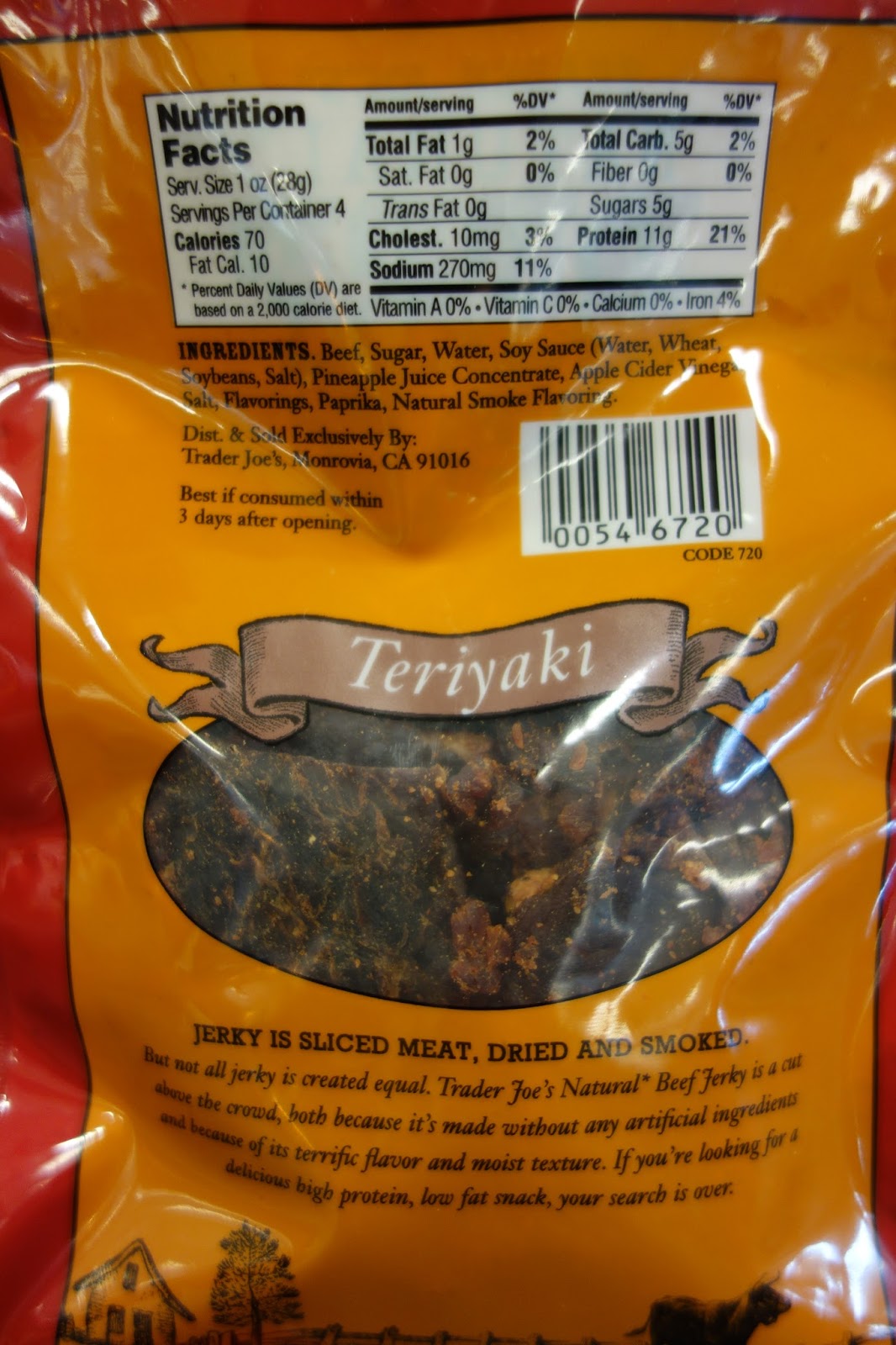 口感香甜Natural Beef Jerky Teriyaki-1
