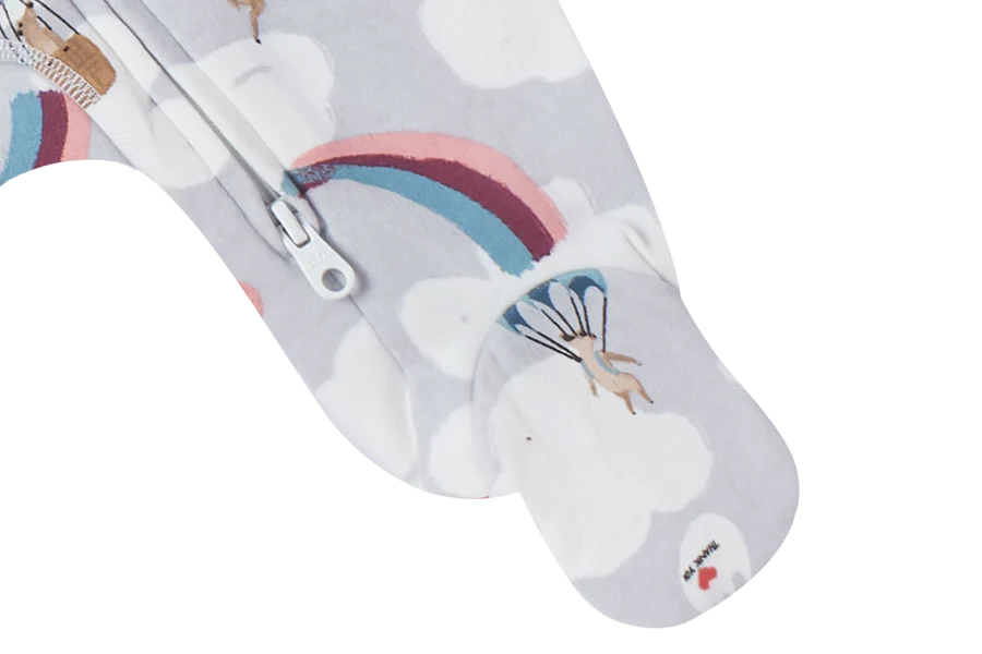 Nest Designs Organic Cotton One-Piece Zip Footed Sleeper - Meerkats Away! -3