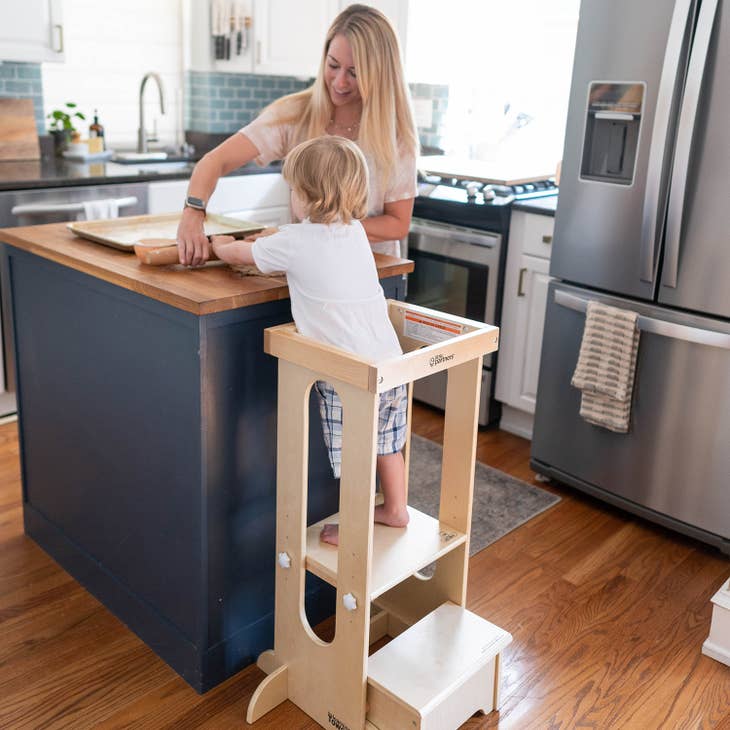 Little Partners Explore N Store Learning Tower - Natural
-8